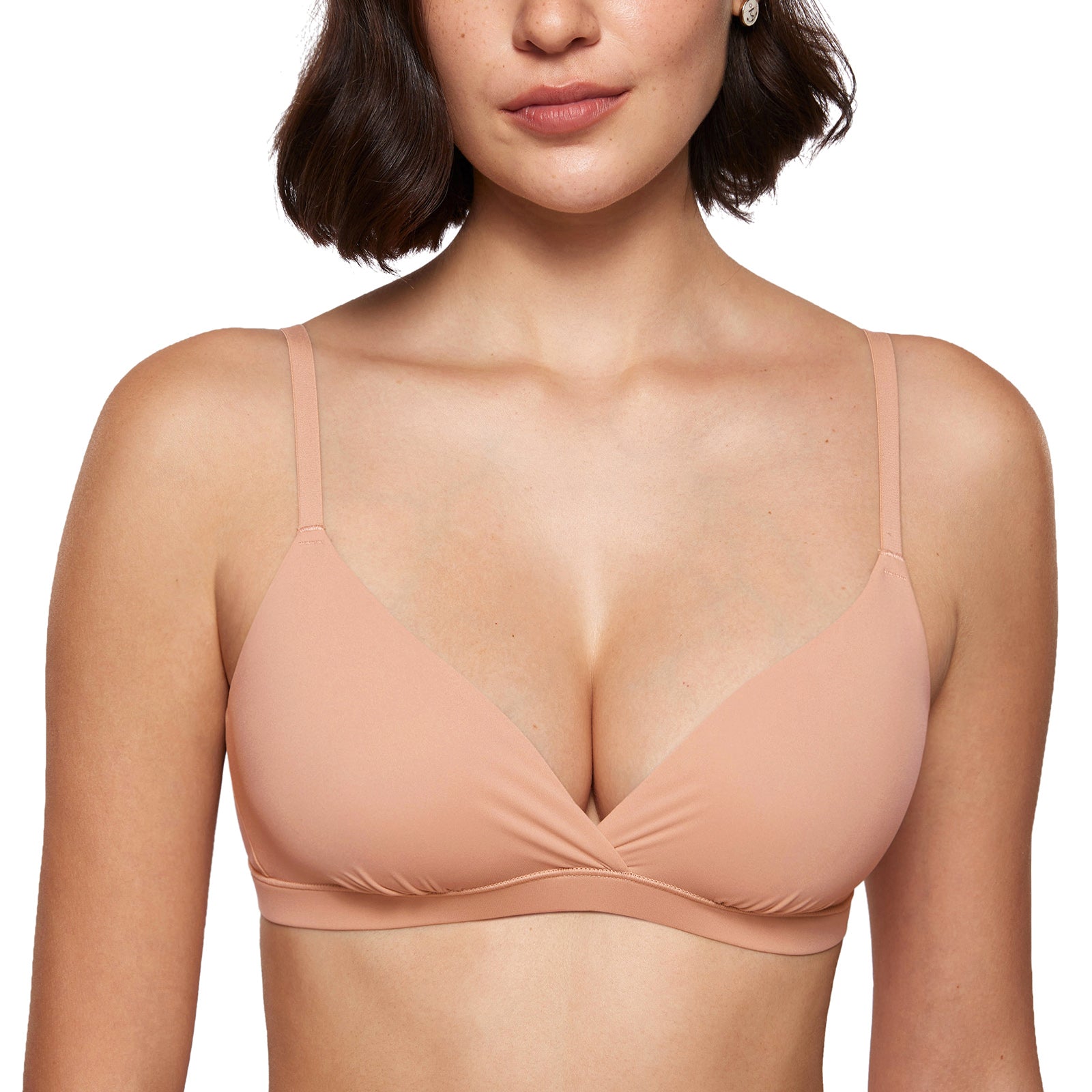 Women's Crossover Bralette Grapefruit Orange