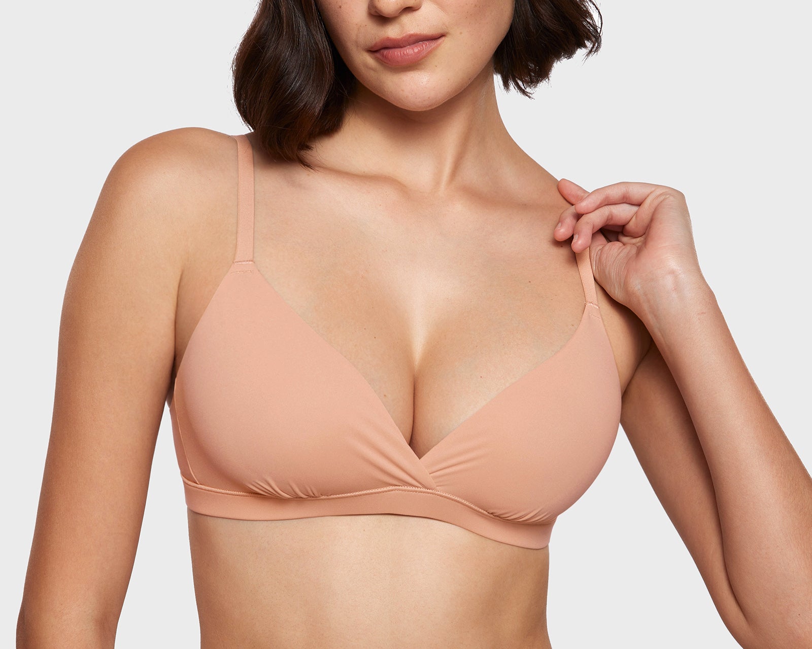 Women's Crossover Bralette Grapefruit Orange