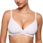 Women's Crossover Bralette Snow White