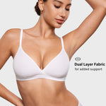 Women's Crossover Bralette Snow White