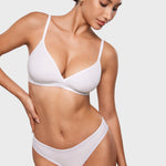 Women's Crossover Bralette Snow White