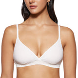 Women's Crossover Bralette Coconut White