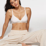 Women's Crossover Bralette Coconut White