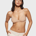 Women's Crossover Bralette Warm Beige