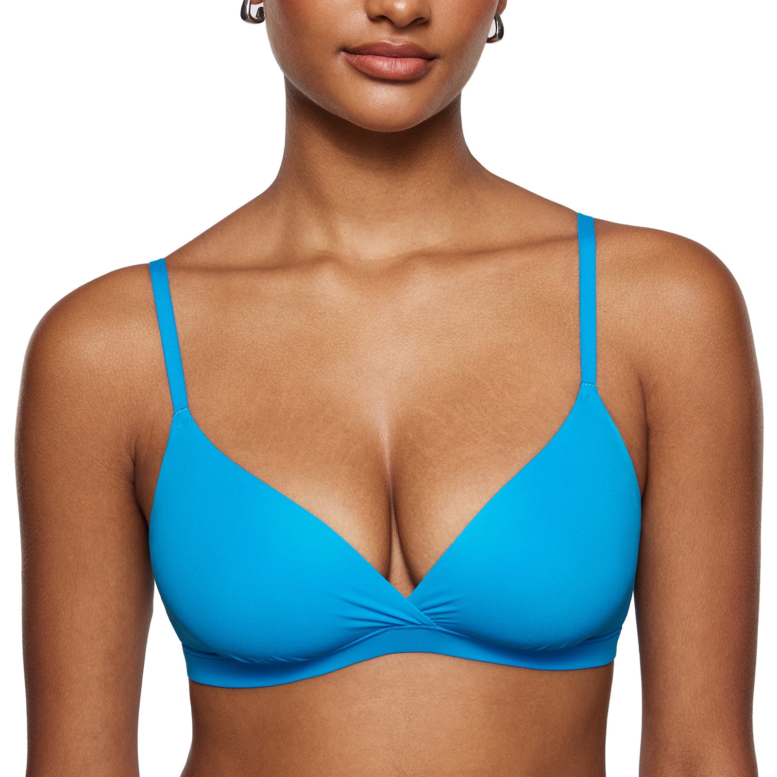Women's Crossover Bralette Madagascar Blue