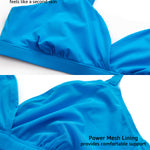 Women's Crossover Bralette Madagascar Blue