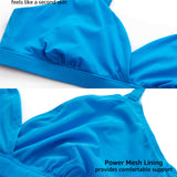 Women's Crossover Bralette Madagascar Blue