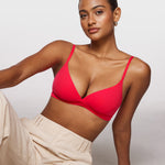 Women's Crossover Bralette Bright Red