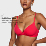 Women's Crossover Bralette Bright Red