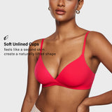 Women's Crossover Bralette Bright Red