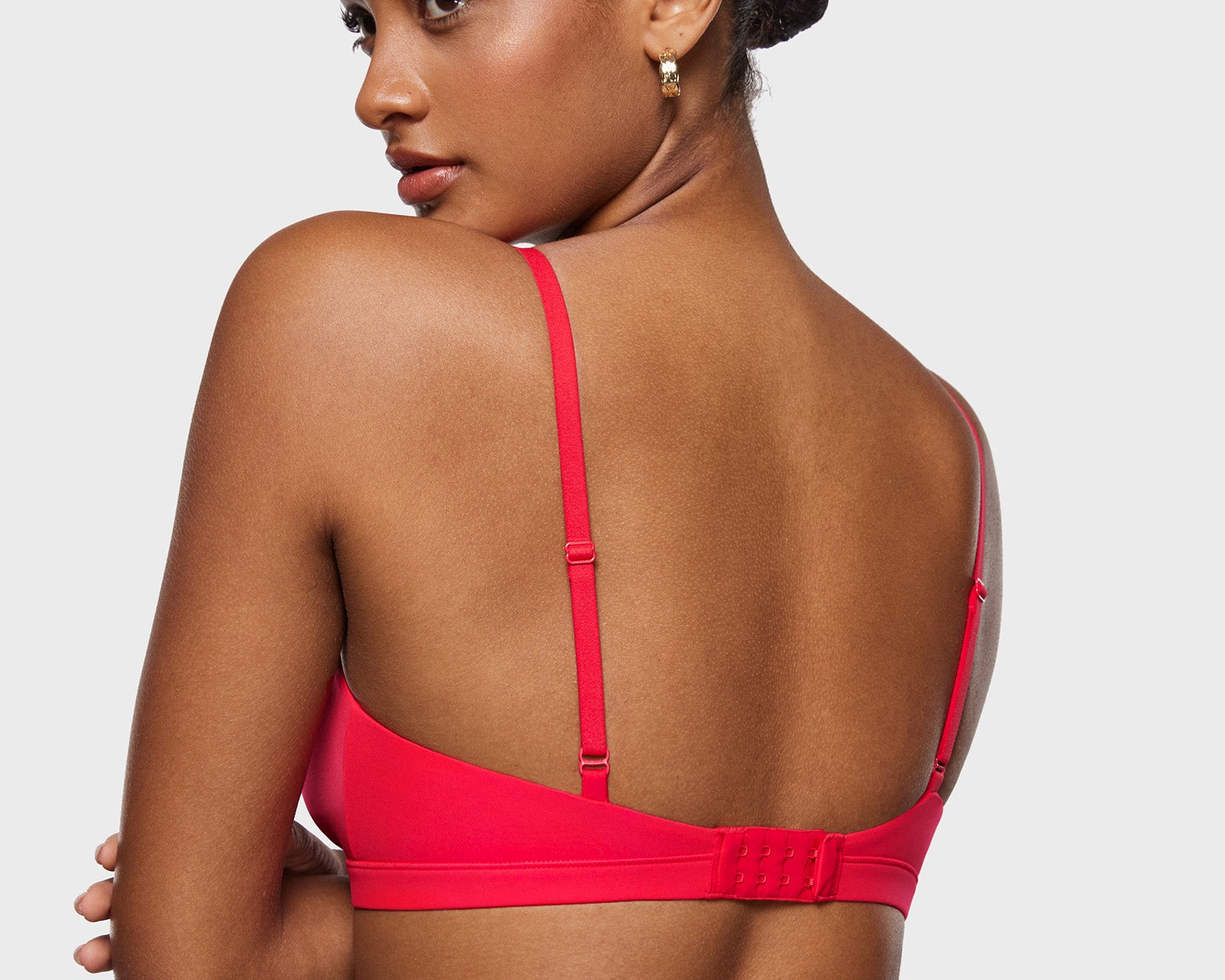 Women's Crossover Bralette Bright Red