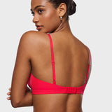 Women's Crossover Bralette Bright Red