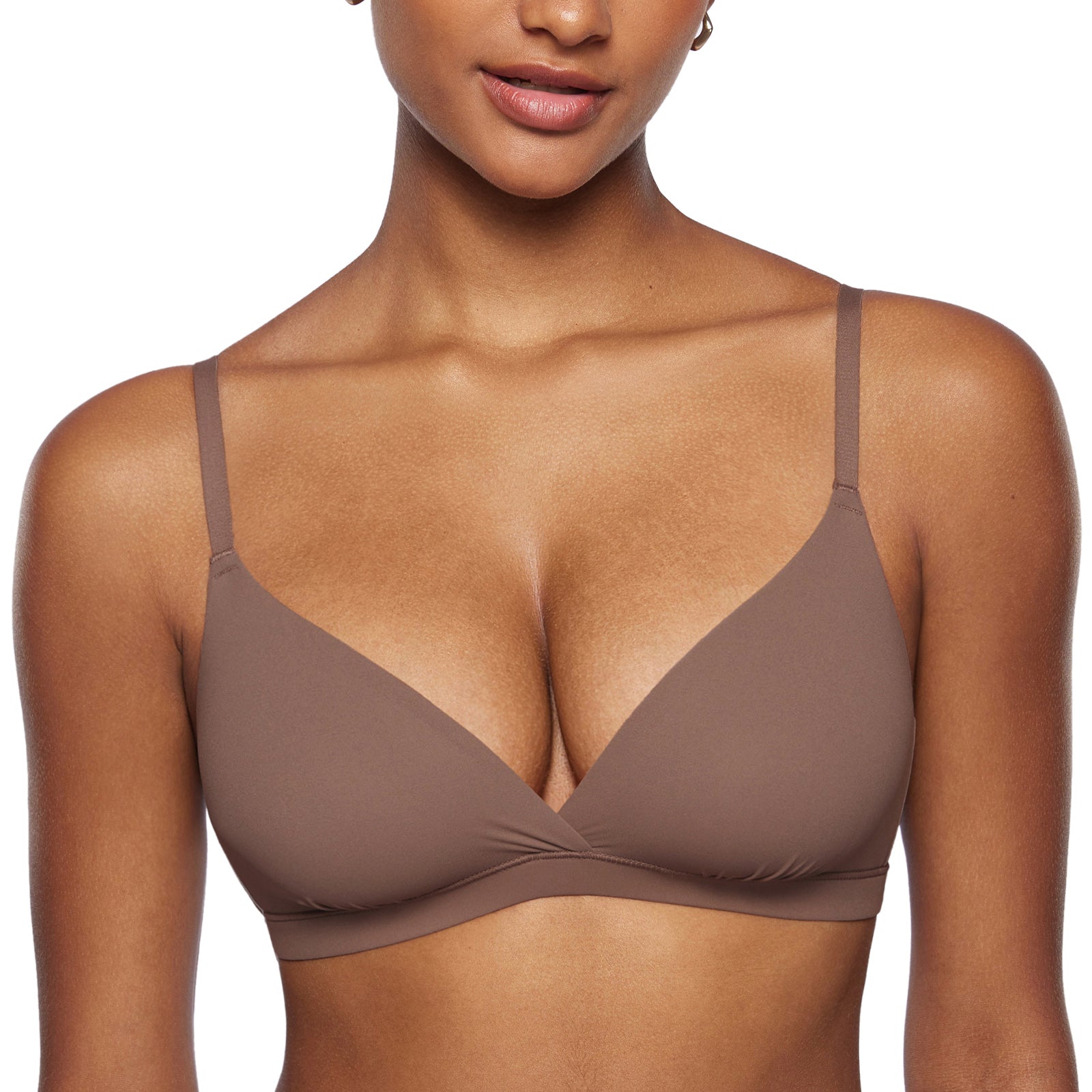 Women's Crossover Bralette Brown Purple