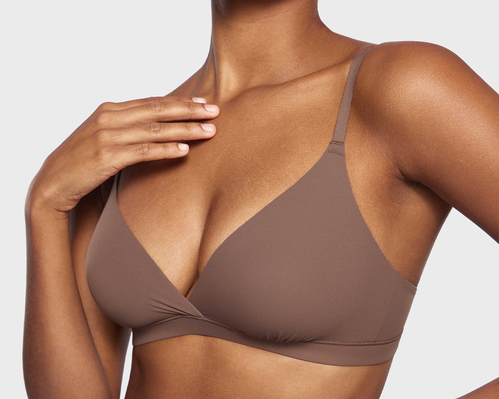 Women's Crossover Bralette Brown Purple
