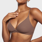 Women's Crossover Bralette Brown Purple