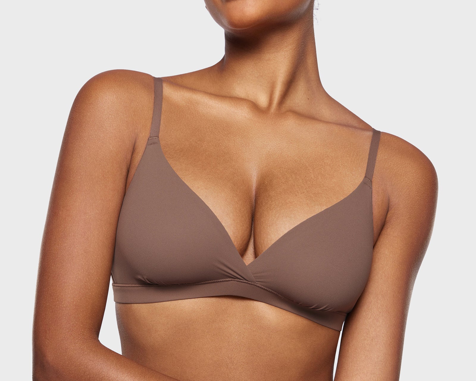 Women's Crossover Bralette Brown Purple