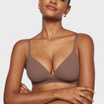 Women's Crossover Bralette Brown Purple