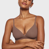 Women's Crossover Bralette Brown Purple