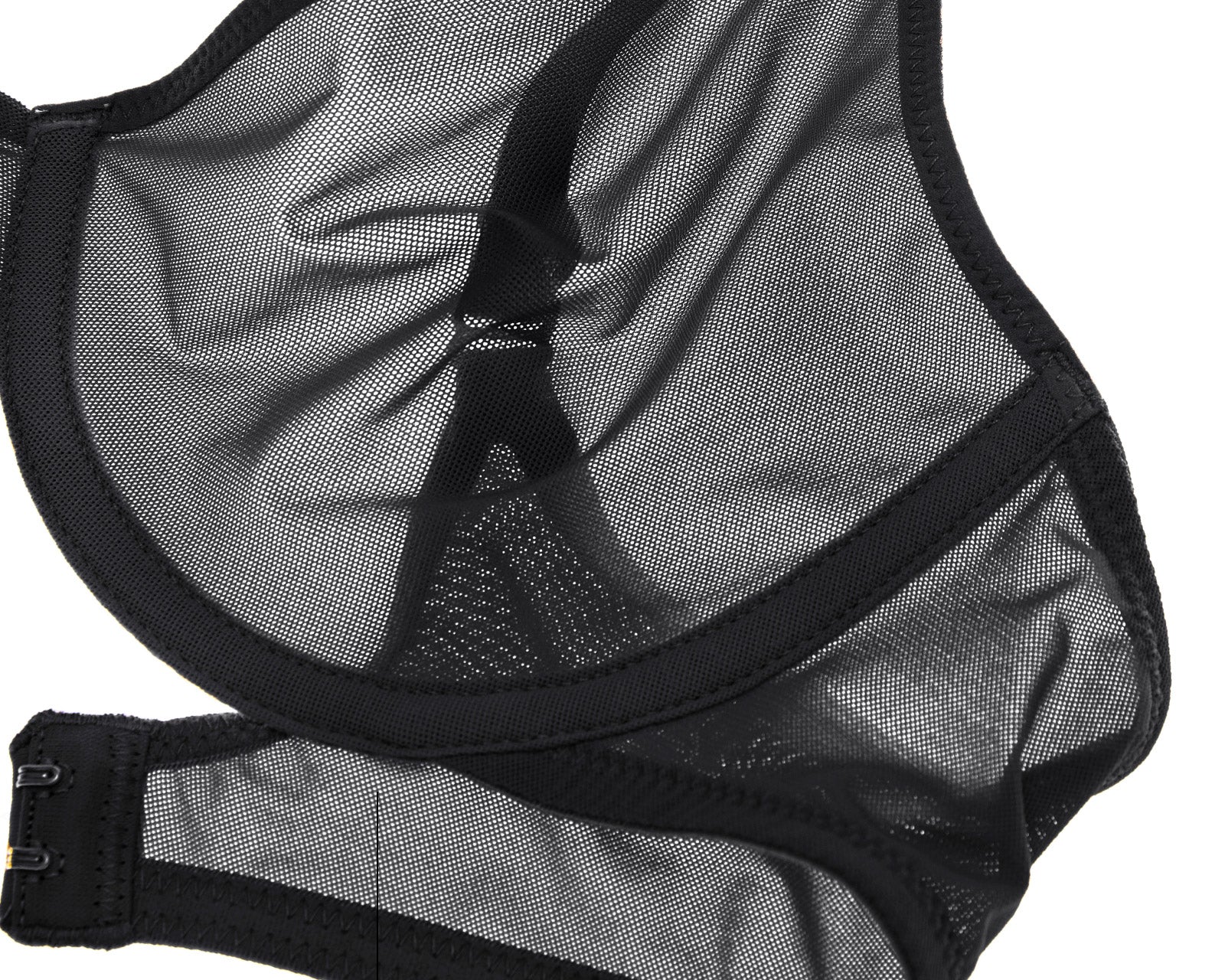 Women's Mesh Plunge Bra Black