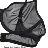 Women's Mesh Plunge Bra Black