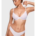 Women's Mesh Plunge Bra Black