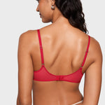 Women's Mesh Plunge Bra Black