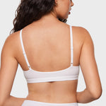 Women's Inbarely® Soft Deep V Triangle Bralette Brown Purple