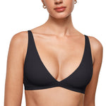 Women's Inbarely® Soft Deep V Triangle Bralette Black