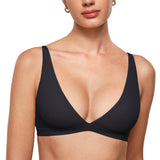 Women's Inbarely® Soft Deep V Triangle Bralette Black