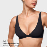 Women's Inbarely® Soft Deep V Triangle Bralette Black
