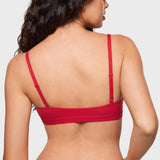 Women's Inbarely® Soft Deep V Triangle Bralette Sweet Pink