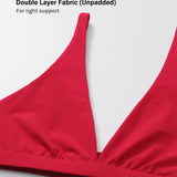 Women's Inbarely® Soft Deep V Triangle Bralette Sweet Pink