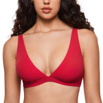 Women's Inbarely® Soft Deep V Triangle Bralette Snow White