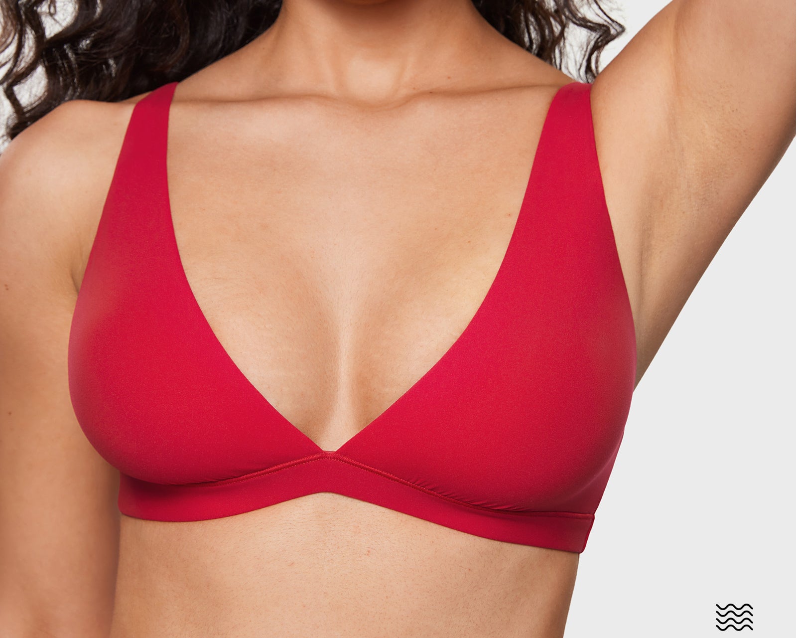 Women's Inbarely® Soft Deep V Triangle Bralette Snow White