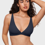 Women's Inbarely® Soft Deep V Triangle Bralette Gravel Beige