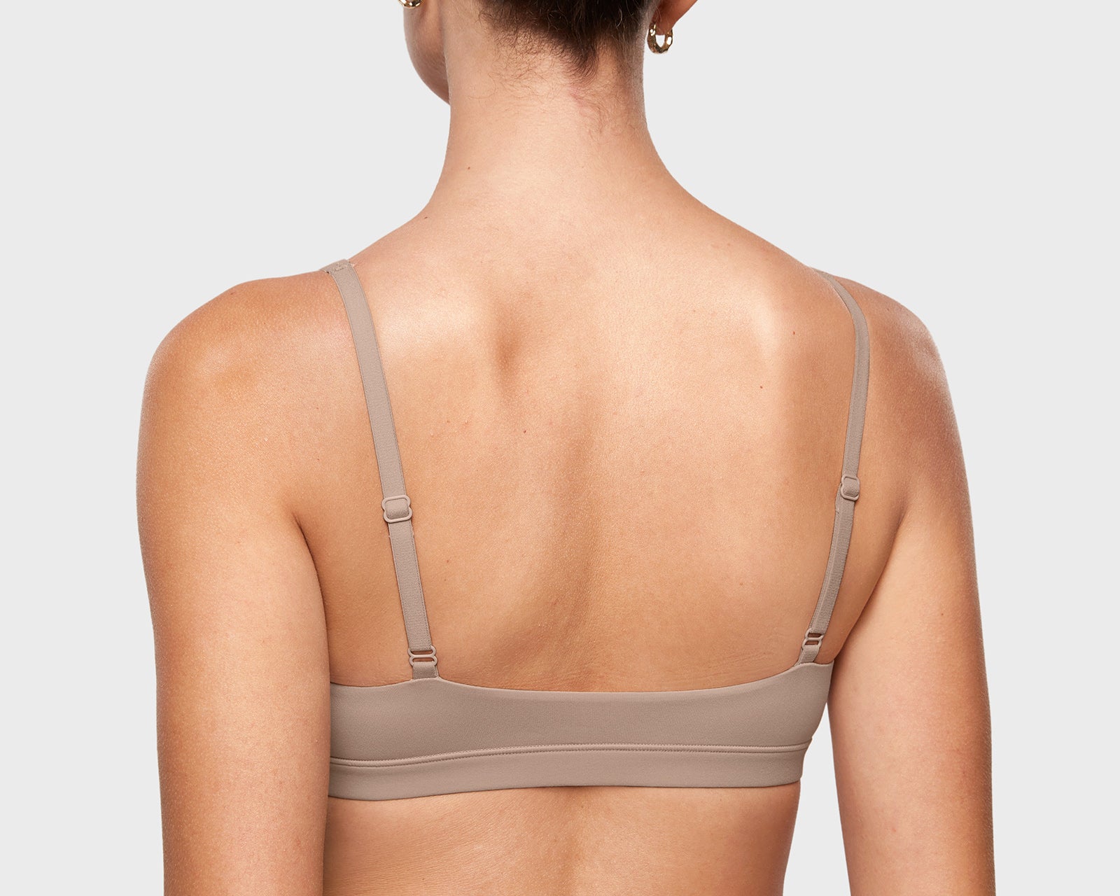 Women's Inbarely® Soft Deep V Triangle Bralette Gravel Beige