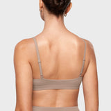 Women's Inbarely® Soft Deep V Triangle Bralette Gravel Beige
