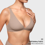 Women's Inbarely® Soft Deep V Triangle Bralette True Navy