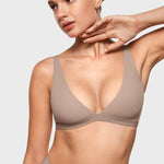 Women's Inbarely® Soft Deep V Triangle Bralette True Navy