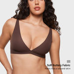 Women's Inbarely® Soft Deep V Triangle Bralette Hazelnut