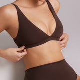 Women's Inbarely® Soft Deep V Triangle Bralette Black