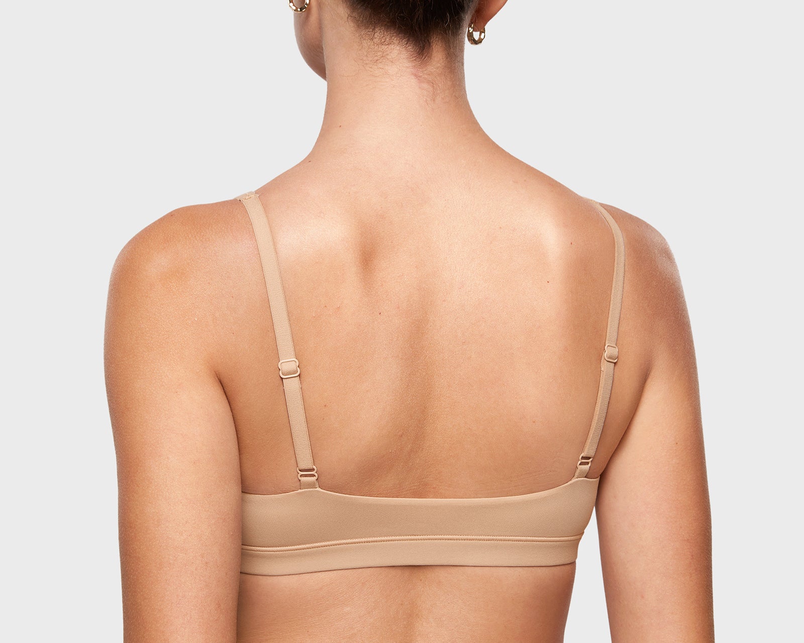 Women's Inbarely® Soft Deep V Triangle Bralette Brown Purple