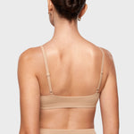 Women's Inbarely® Soft Deep V Triangle Bralette Brown Purple