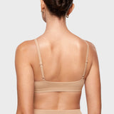 Women's Inbarely® Soft Deep V Triangle Bralette Brown Purple