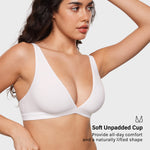 Women's Inbarely® Soft Deep V Triangle Bralette Warm Beige