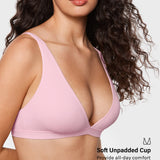 Women's Inbarely® Soft Deep V Triangle Bralette Snow White