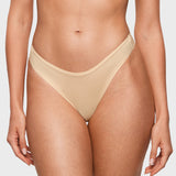 Women's V-shaped Low Rise Thongs 3 Pack Hazelnut (3pack)