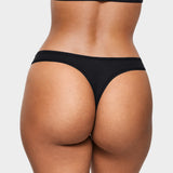 Women's V-shaped Low Rise Thongs 3 Pack Basic 05 (3pack)