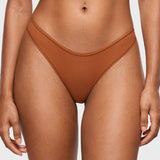 Women's V-shaped Low Rise Thongs 3 Pack Light Oatmeal (3pack)