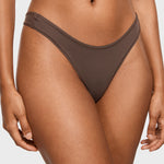 Women's V-shaped Low Rise Thongs 3 Pack Black 3pack